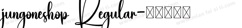 jungoneshop Regular字体转换